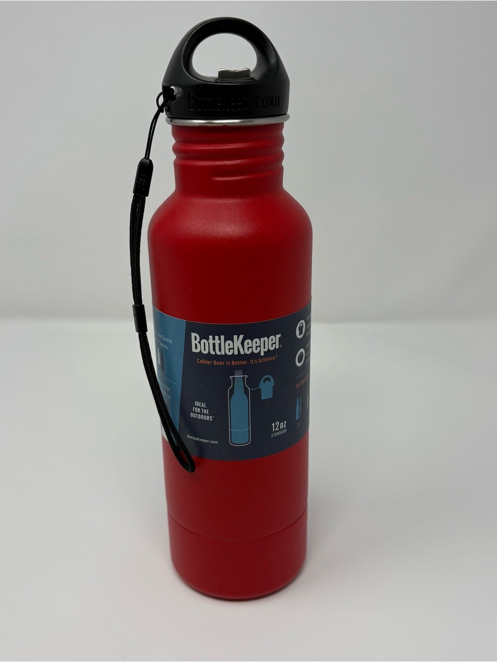 BottleKeeper Insulated Red Bottle Holder - Fits 12oz Bottles
